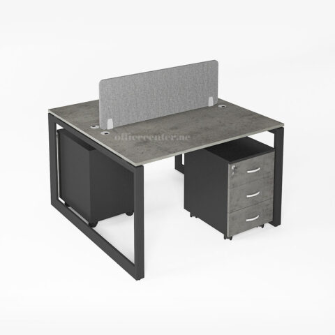 Gem Series 2Cluster Workstation Desk