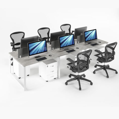 Gem Series S2 6cluster Workstation Desk