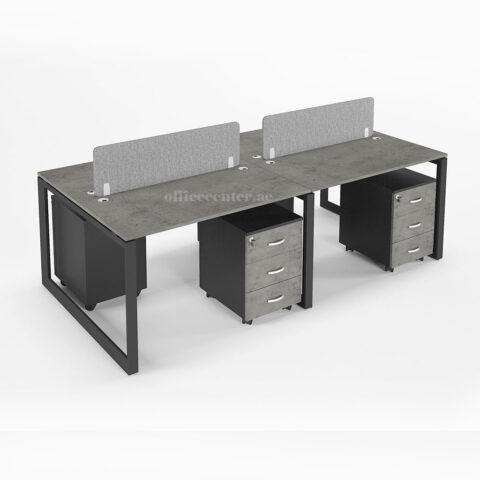 Gem Series 4cluster Workstation Desk