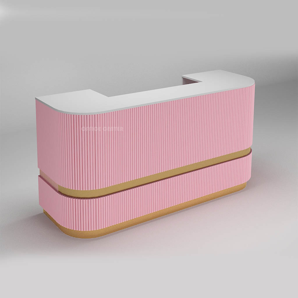 Pink Reception Desk Dubai