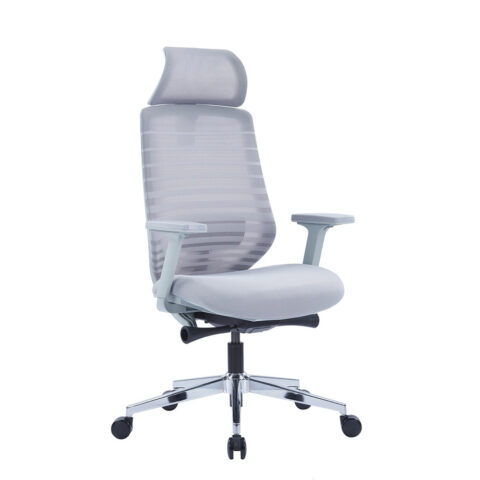 Arrow High Back Executive Chair Mesh & Fabric Grey