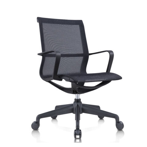 Bay Black Meeting Chair