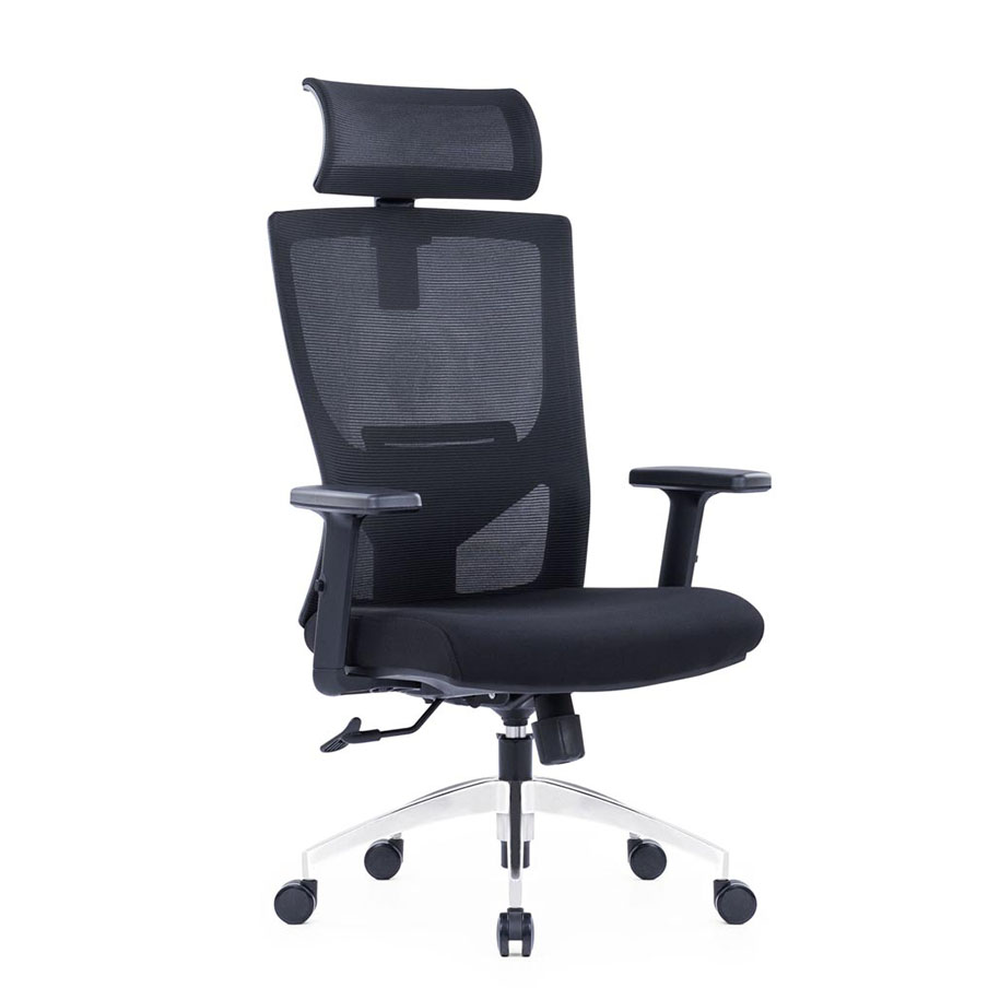 Solar Executive Swivel Chair | High Back Office Chair | Adjustable Lumbar Support | One Position Lock Mechanism