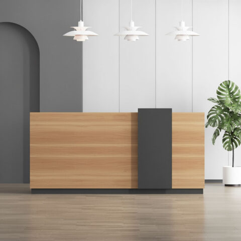 Noble Reception Desk – Elegant Front Desk for Dubai Offices