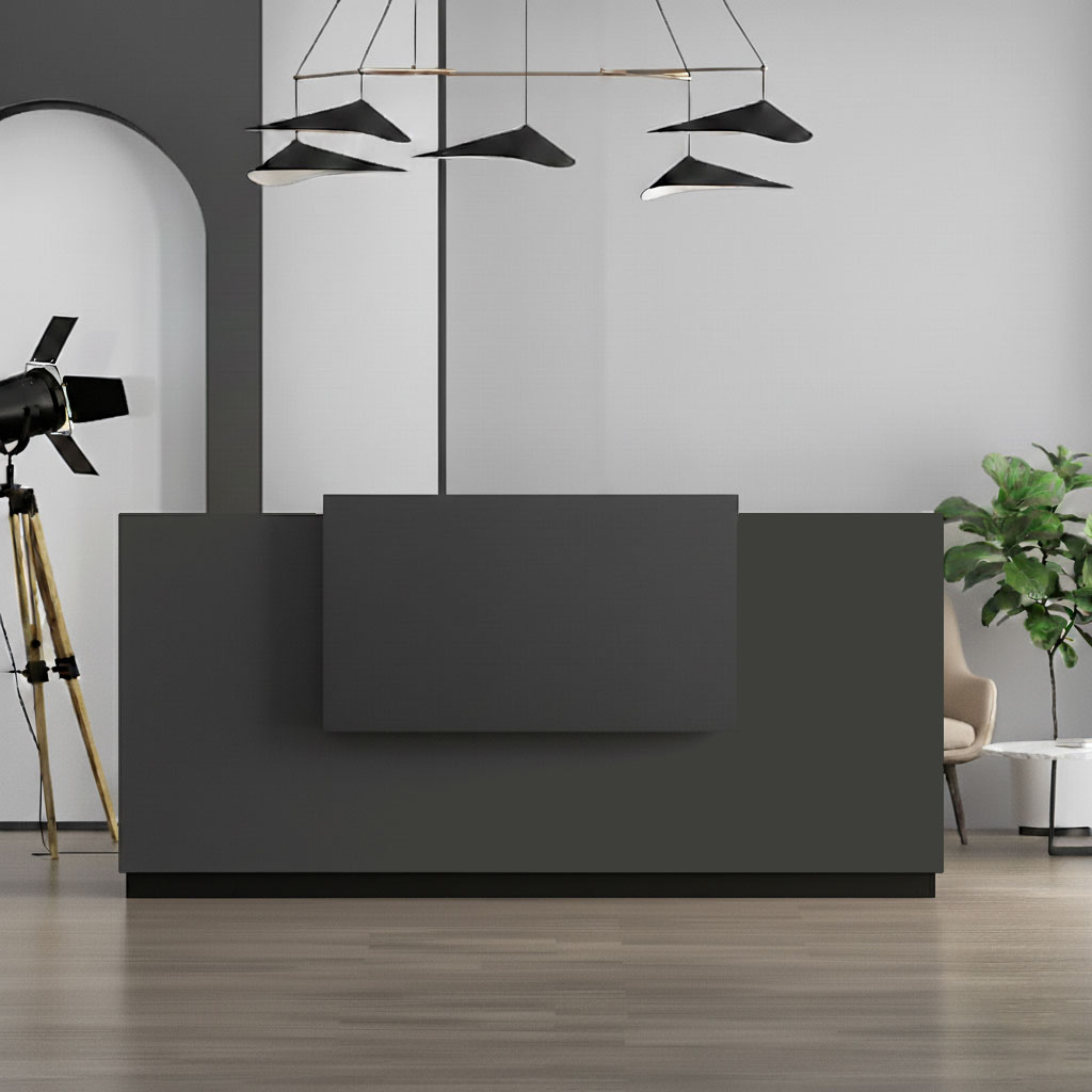 black Modern Front Counter
