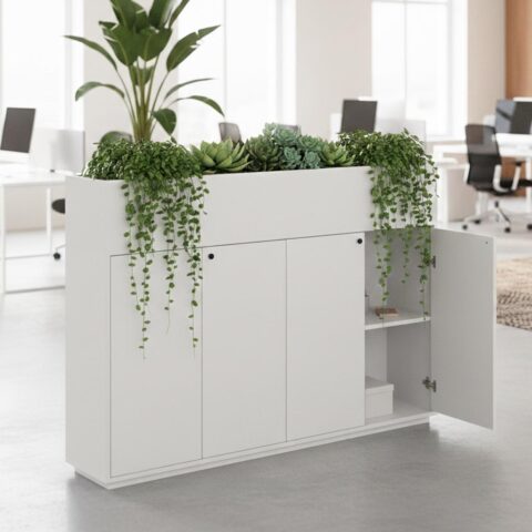 Orgo 4 door Planter storage cabinet