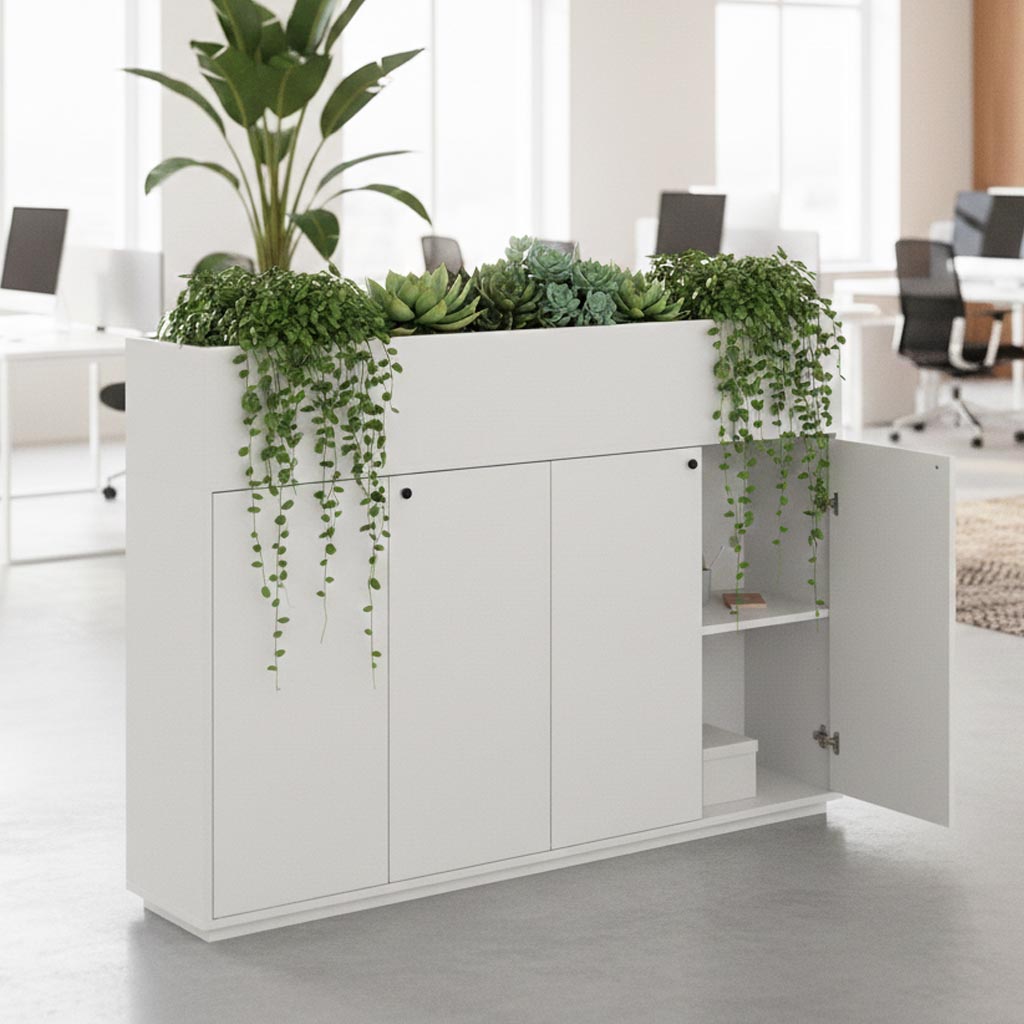 Orgo 4 door planter storage cabinet